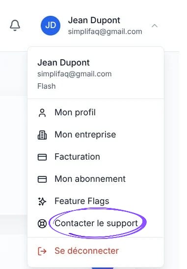 Menu Support